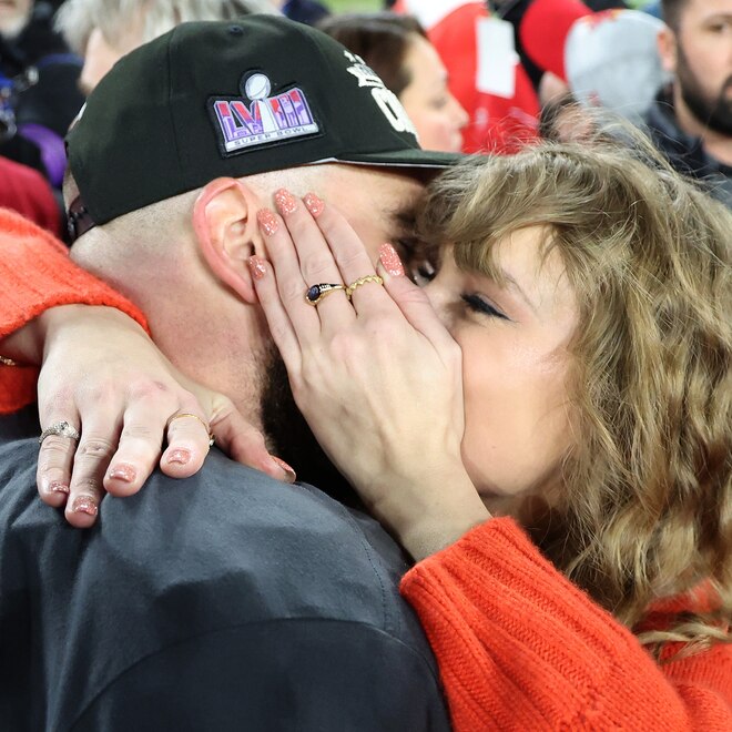 Travis Kelce, Taylor Swift, AFC Championship Game